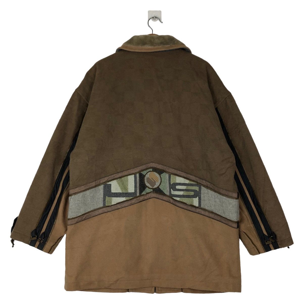 Vintage VINTAGE WOOL JACKET SURVIVAL DESIGN LANCEL PARIS RARE DESIGN Size US M / EU 48-50 / 2 - 7 Thumbnail