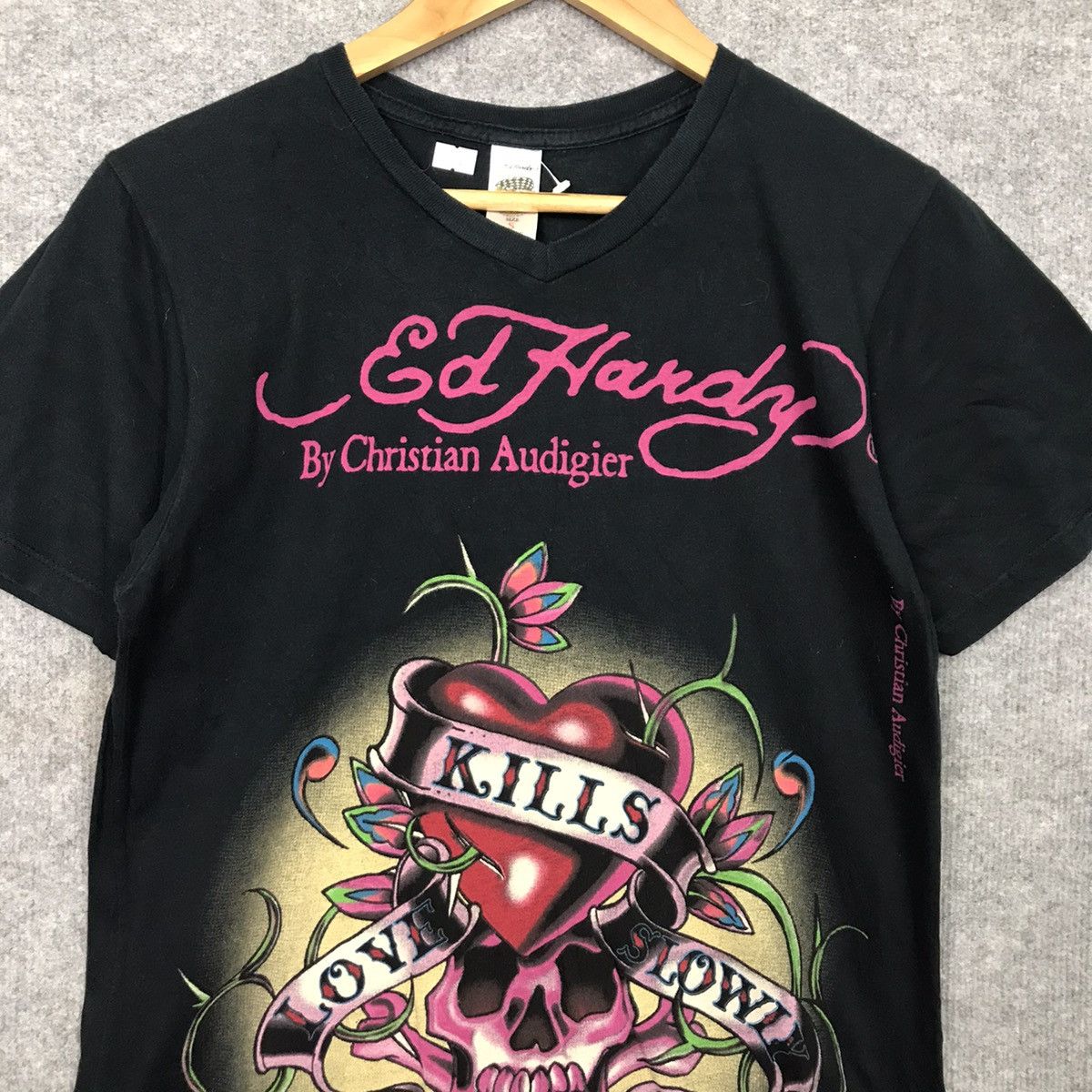 Ed Hardy ED HARDY BLACK TSHIRT Size S / US 4 / IT 40 - 2 Thumbnail
