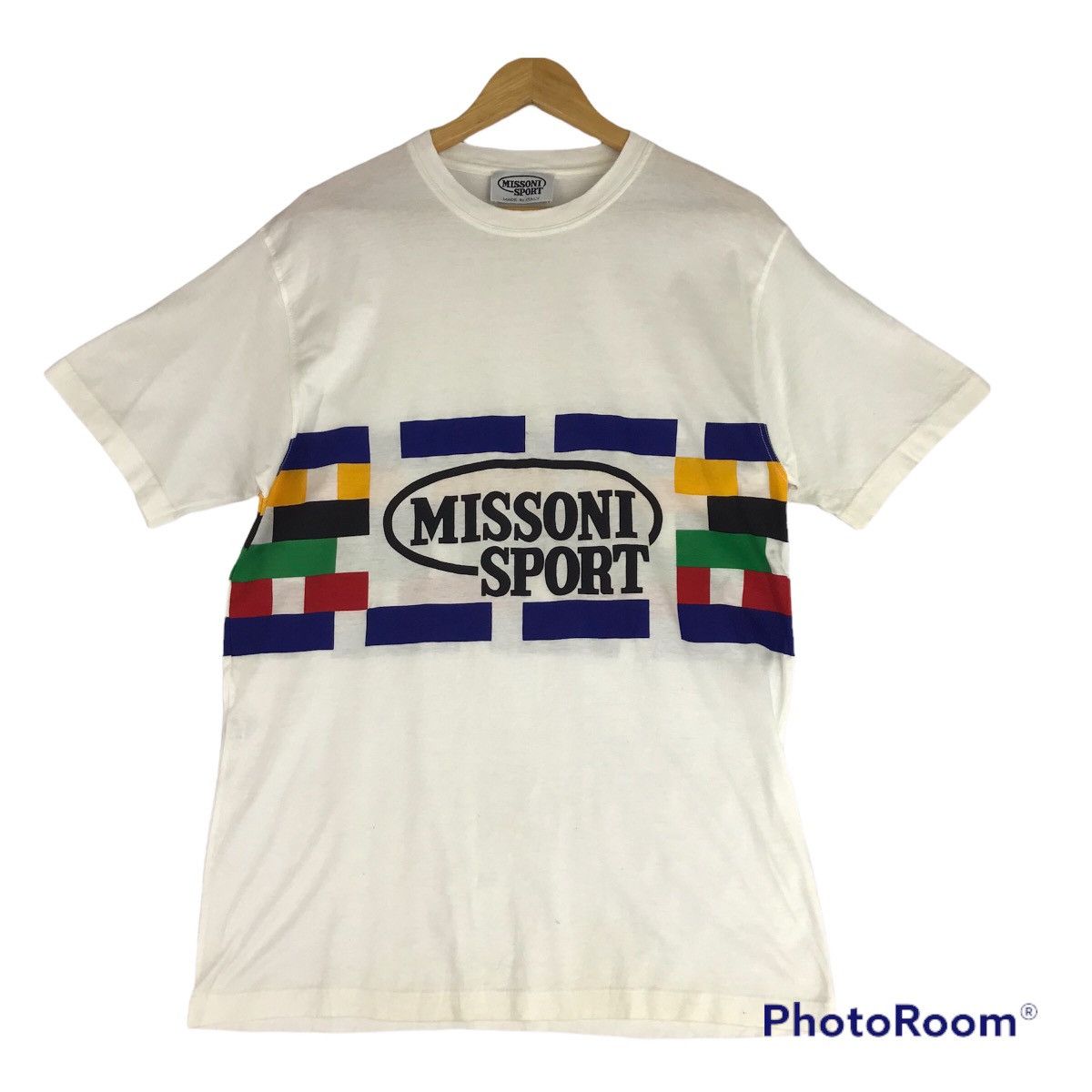 Missoni × Vintage Vintage Missoni Sport Made in Italy Multicolour Tshirt Size US M / EU 48-50 / 2 - 1 Thumbnail