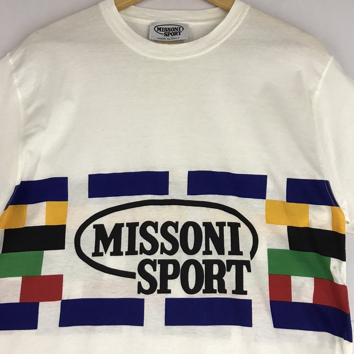 Missoni × Vintage Vintage Missoni Sport Made in Italy Multicolour Tshirt Size US M / EU 48-50 / 2 - 2 Thumbnail