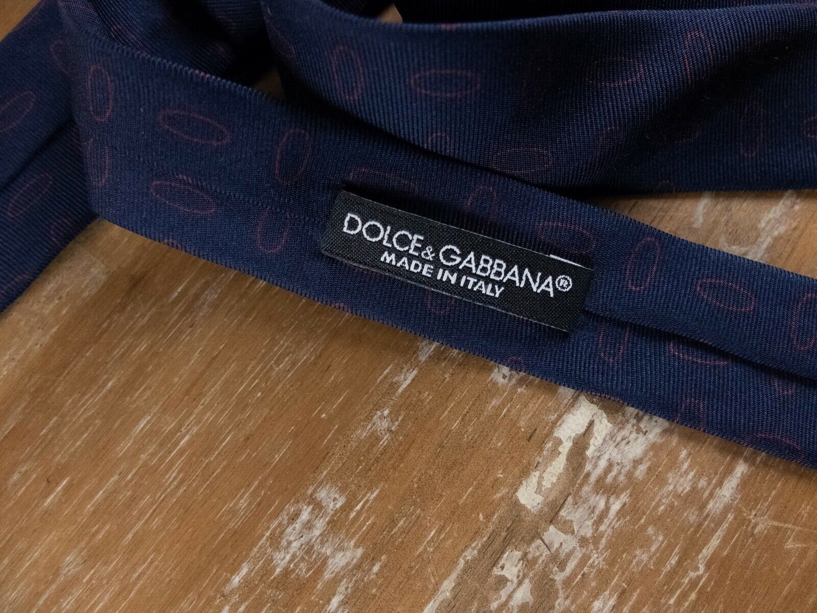 Dolce & Gabbana DOLCE & GABBANA blue ellipse motif skinny silk tie authentic Size ONE SIZE - 4 Thumbnail