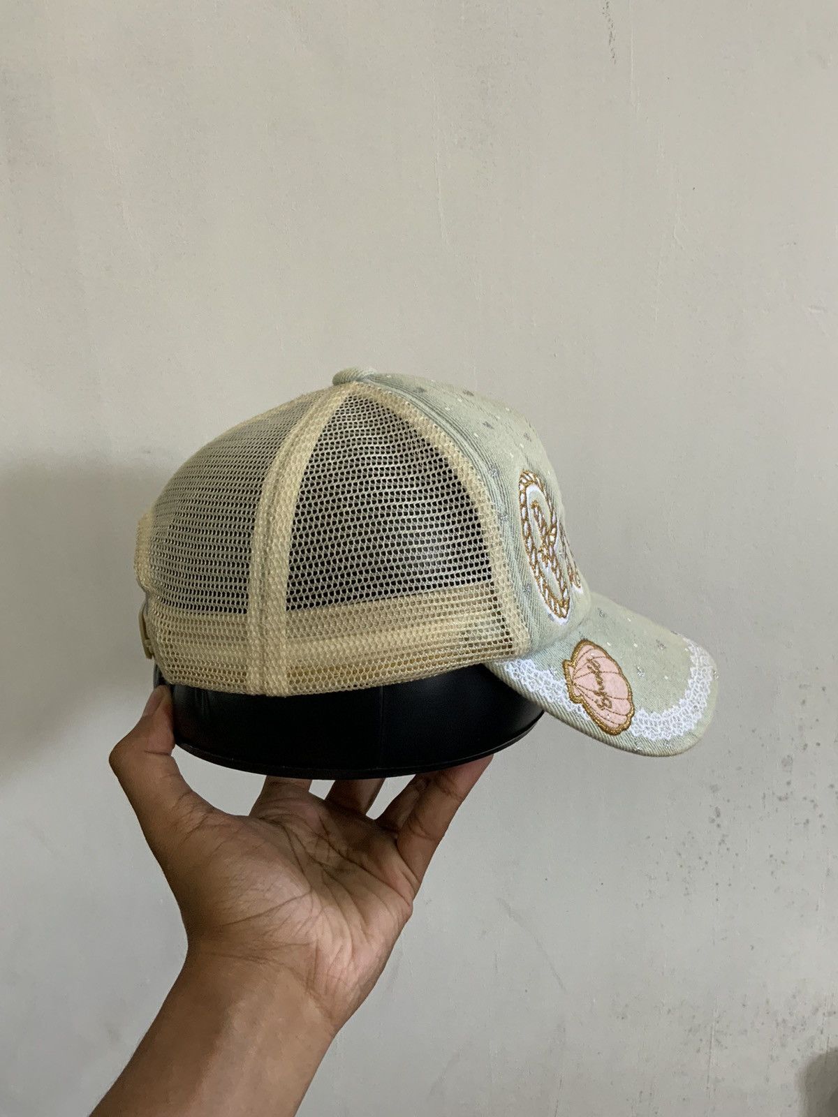 Japanese Brand Polish Embroidered Archive Trucker Hat Size ONE SIZE - 4 Thumbnail