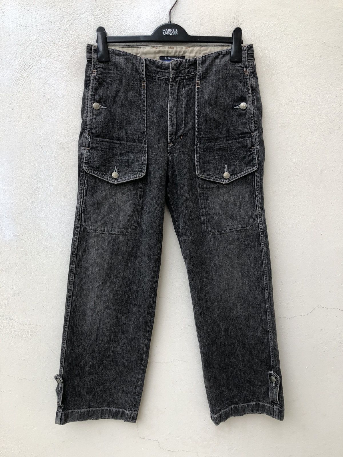 Paul Smith R. Newbold Paul Smith Limited Multi Pocket Cargo Thick Denim Size US 31 - 1 Thumbnail