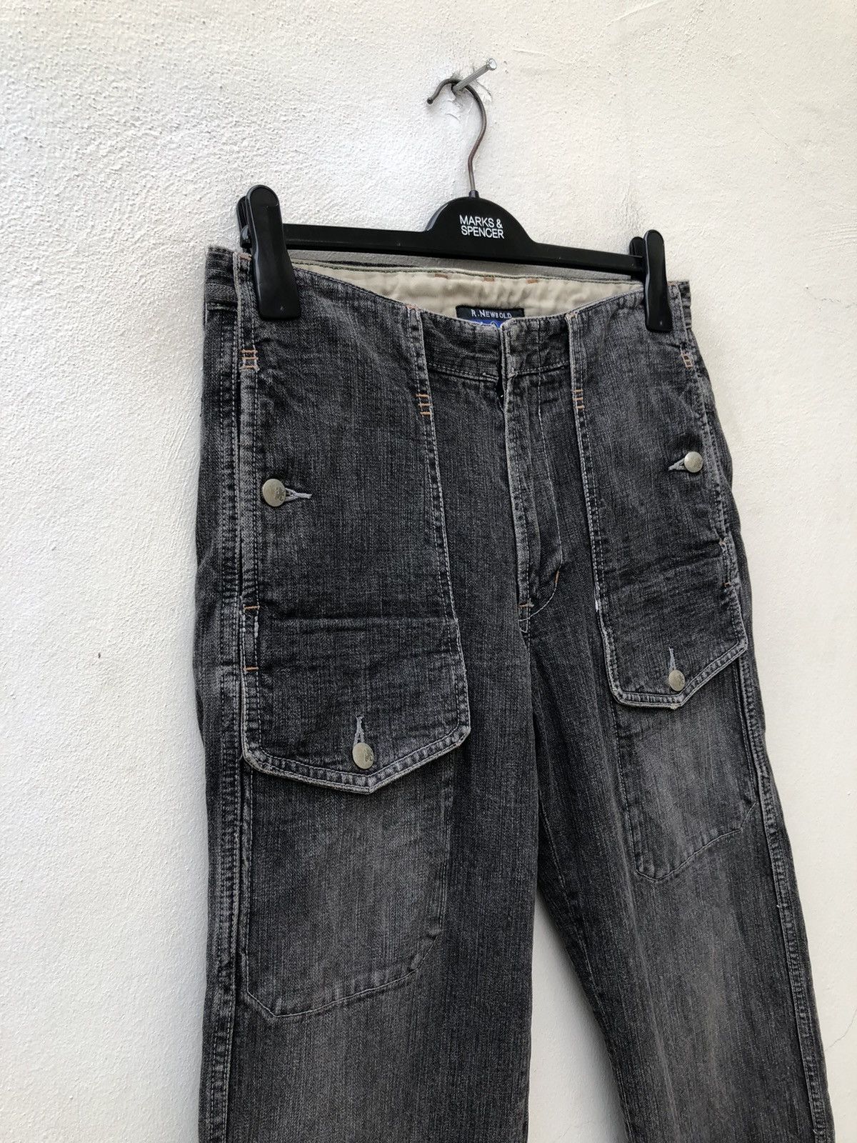 Paul Smith R. Newbold Paul Smith Limited Multi Pocket Cargo Thick Denim Size US 31 - 3 Thumbnail