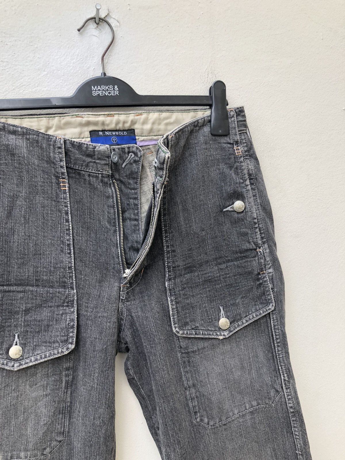 Paul Smith R. Newbold Paul Smith Limited Multi Pocket Cargo Thick Denim Size US 31 - 4 Thumbnail