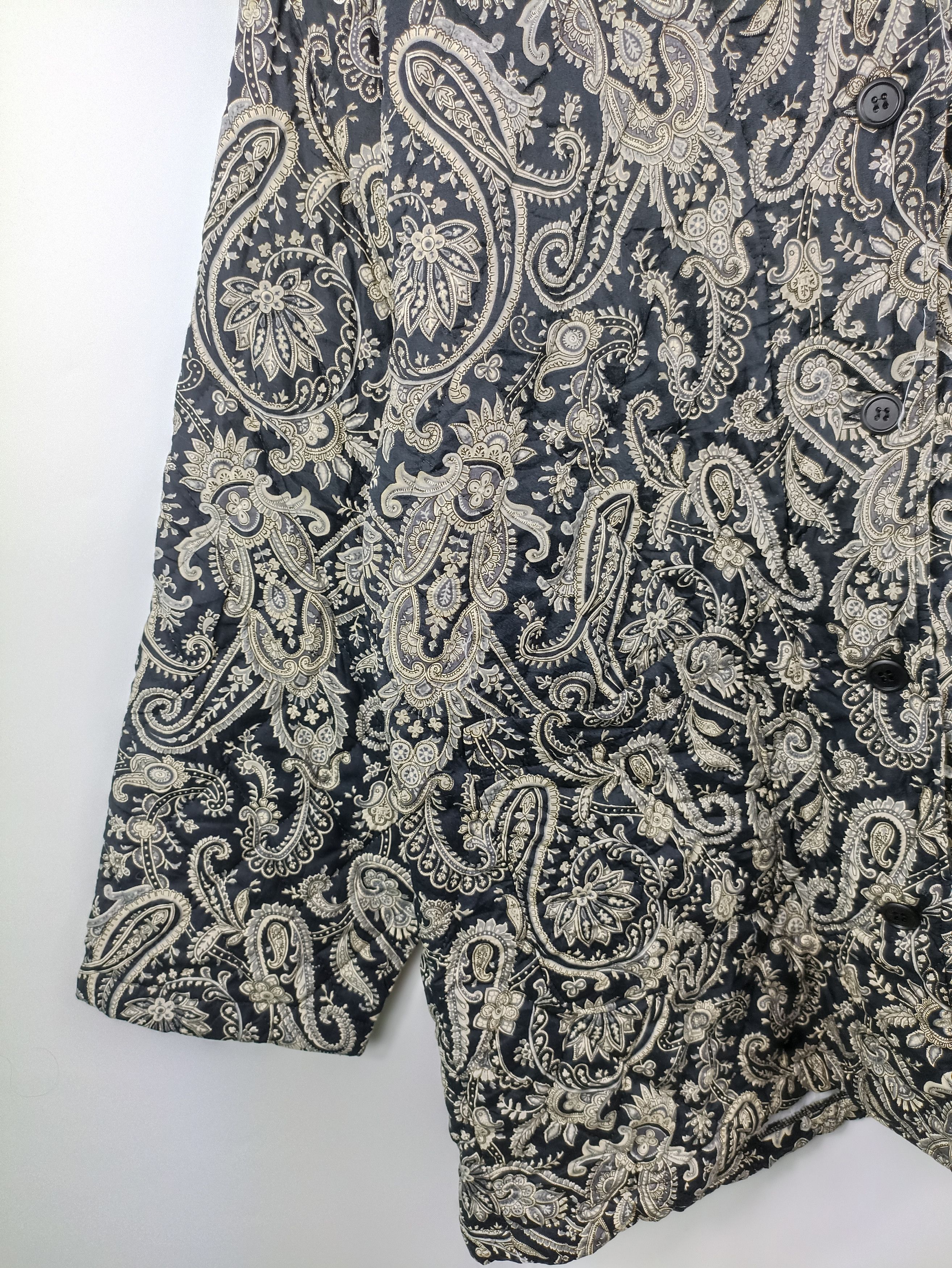 Japanese Brand × Vintage Vintage Night Shirt Quilted Over Paisley Size US M / EU 48-50 / 2 - 3 Thumbnail