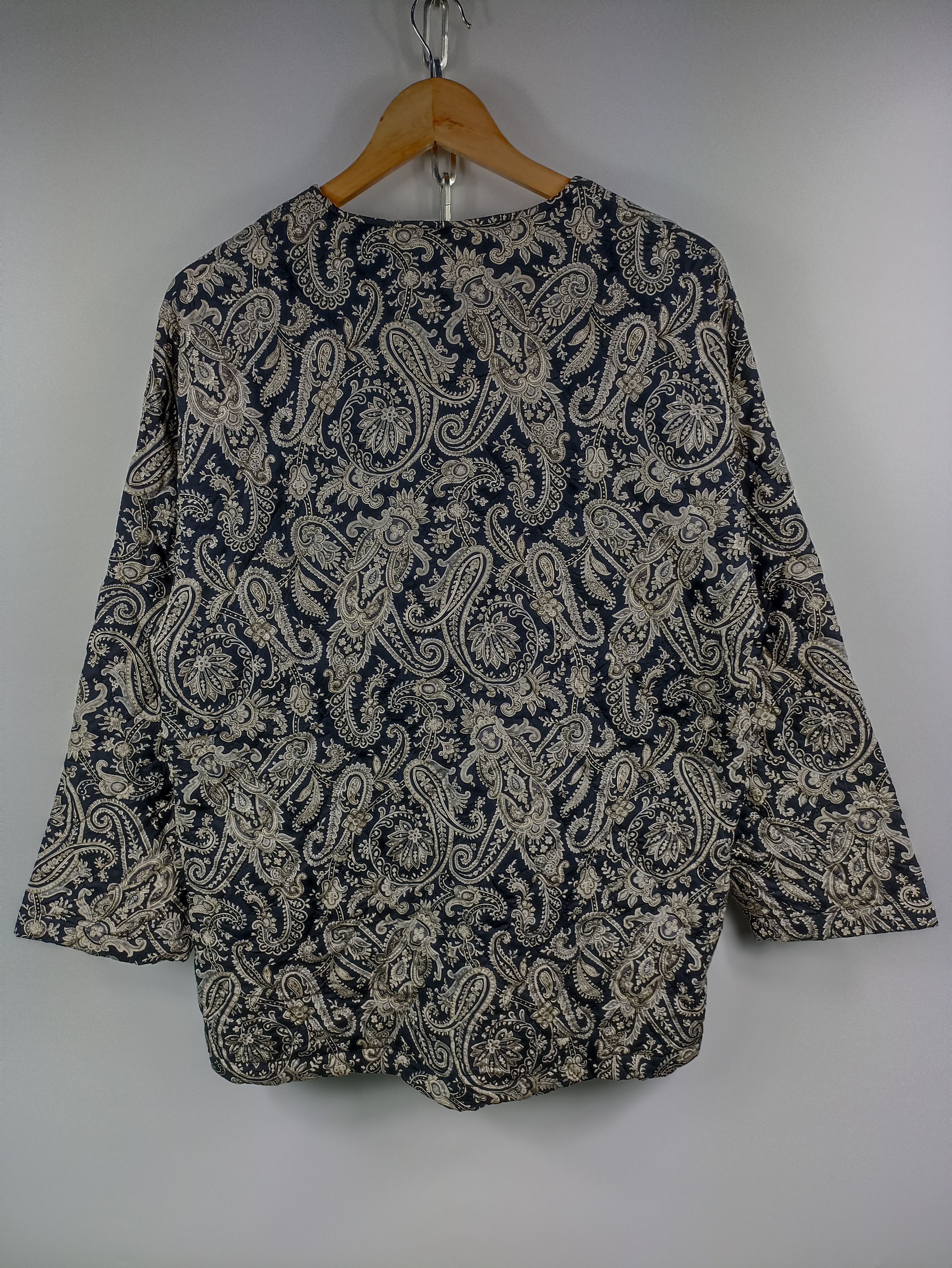Japanese Brand × Vintage Vintage Night Shirt Quilted Over Paisley Size US M / EU 48-50 / 2 - 5 Thumbnail