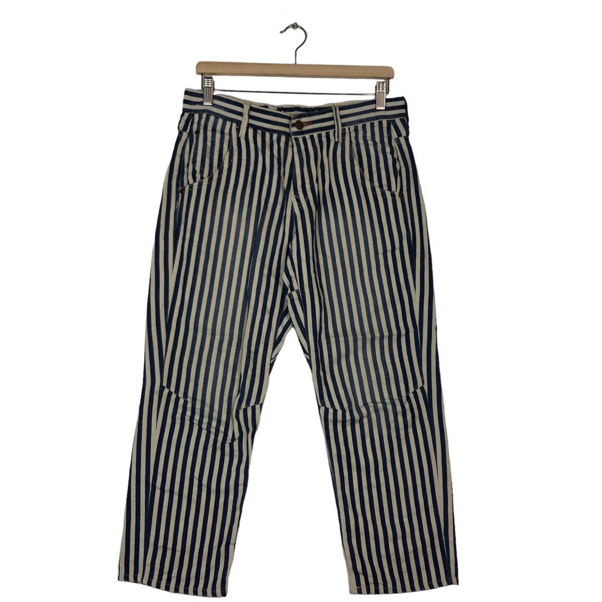 Hysteric Glamour VINTAGE HIKORY CHORE PANTS CEPO ISSEY MIYAKE DESIGN Size US 31 - 1 Thumbnail