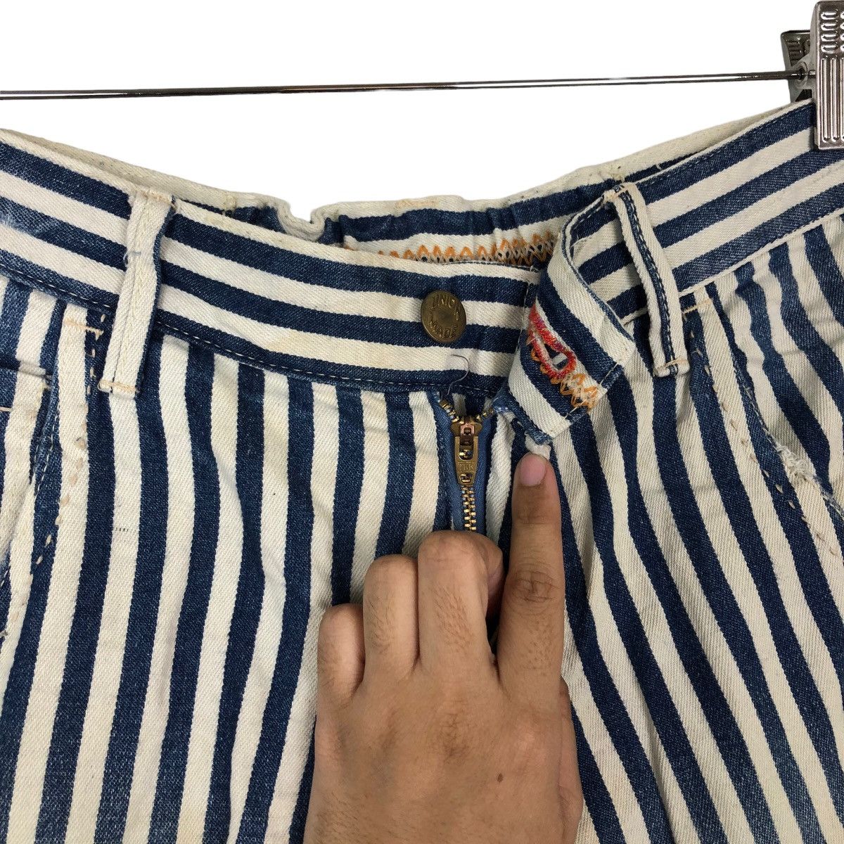 Hysteric Glamour VINTAGE HIKORY CHORE PANTS CEPO ISSEY MIYAKE DESIGN Size US 31 - 10 Thumbnail
