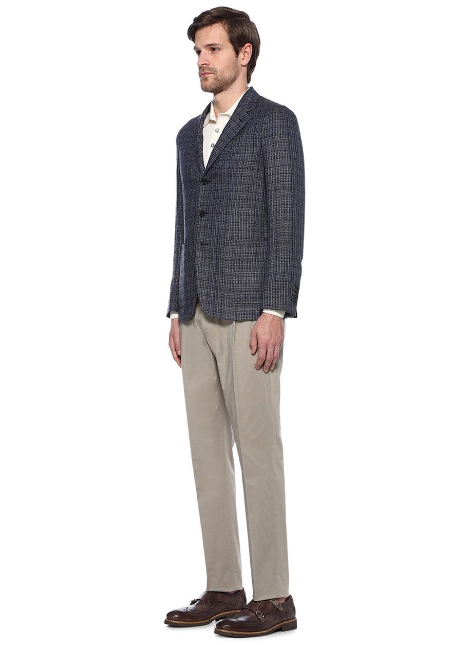 Caruso CARUSO pleated gray cotton trousers pants chinos 38 US / 54 Size US 38 / EU 54 - 2 Thumbnail