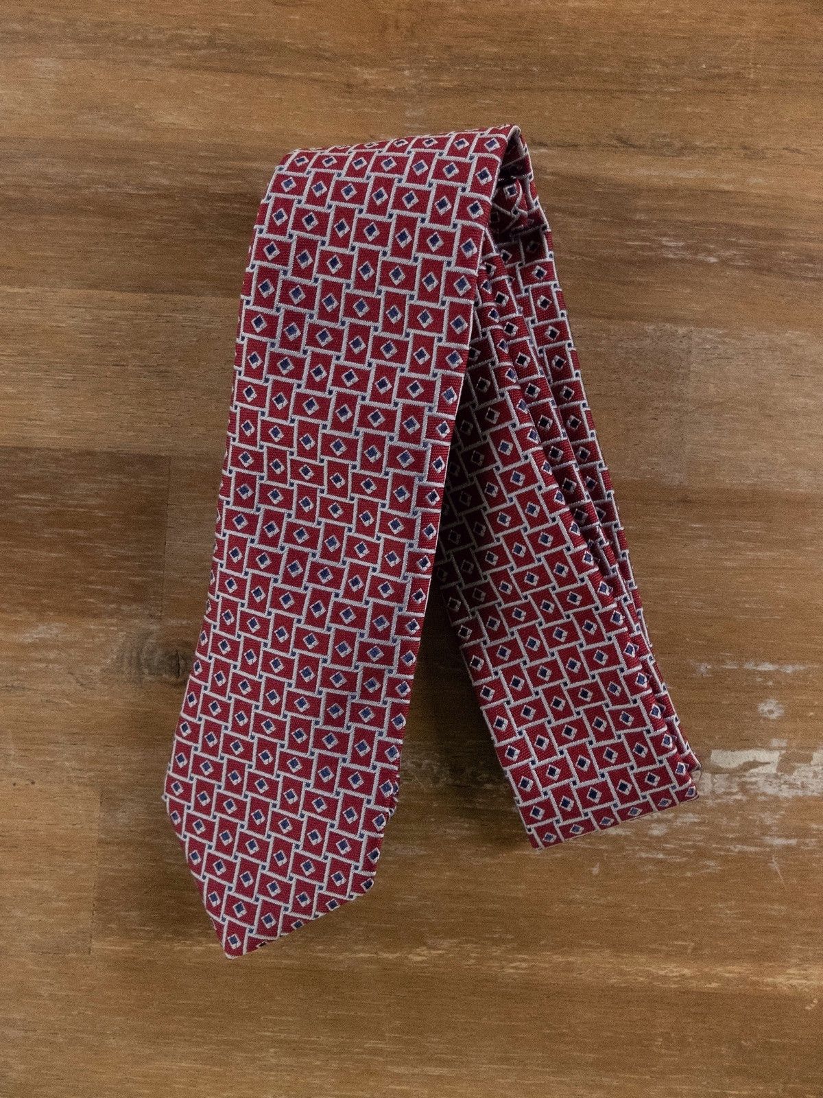 Z Zegna Z ZEGNA red narrow width slim tie authentic Grailed
