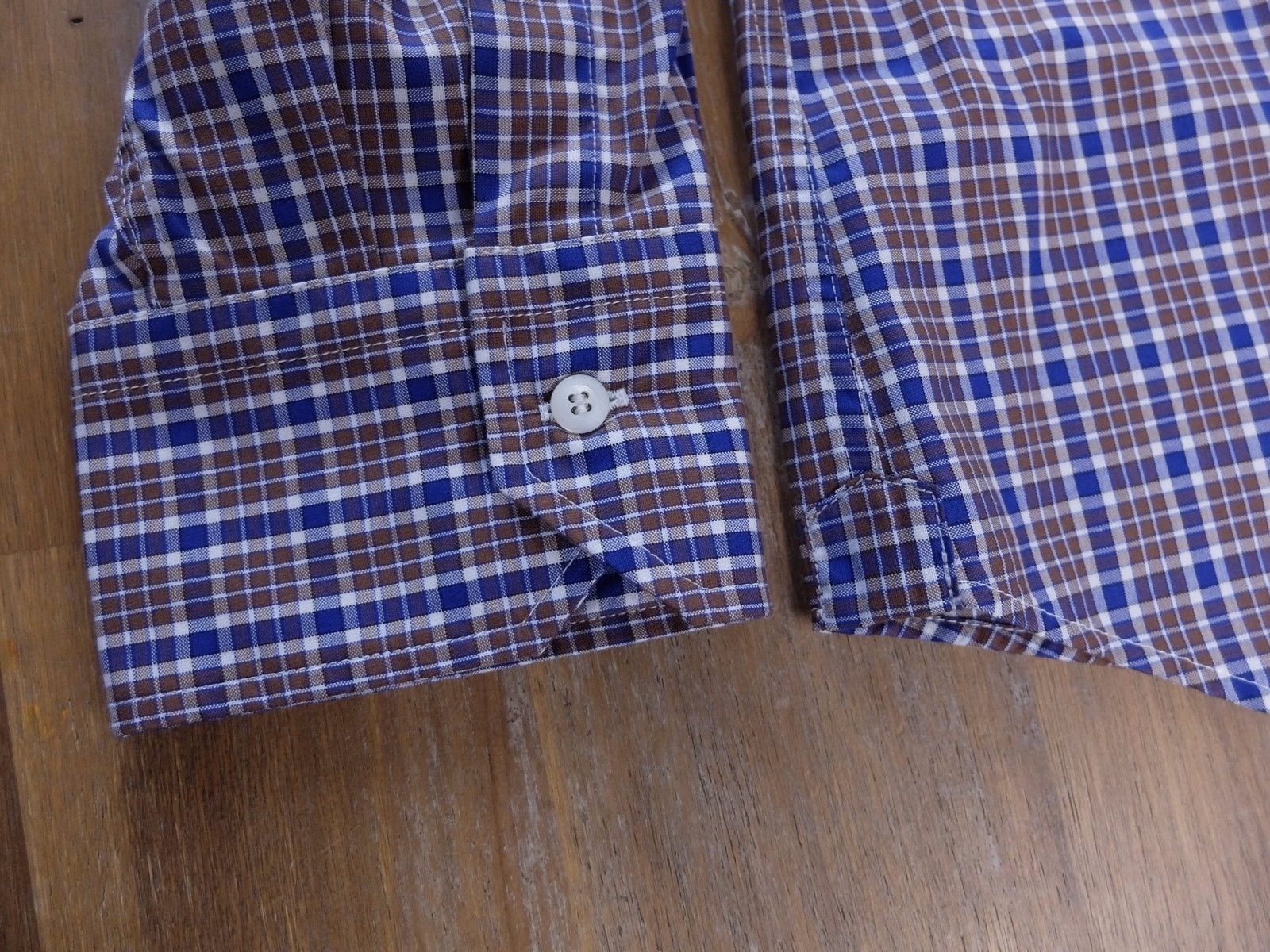 Brunello Cucinelli BRUNELLO CUCINELLI slim button-down plaid cotton shirt XXL Size US XXL / EU 58 / 5 - 5 Thumbnail