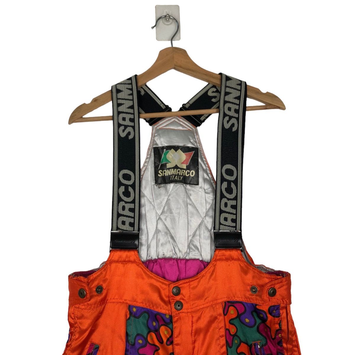 Japanese Brand VINTAGE SKI OVERALL RARE COLOURFUL SANMARCO ITALY Size US 38 / EU 54 - 9 Thumbnail