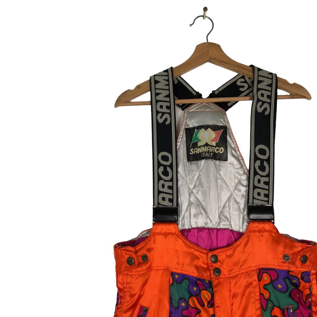 Japanese Brand VINTAGE SKI OVERALL RARE COLOURFUL SANMARCO ITALY Size US 38 / EU 54 - 6 Thumbnail