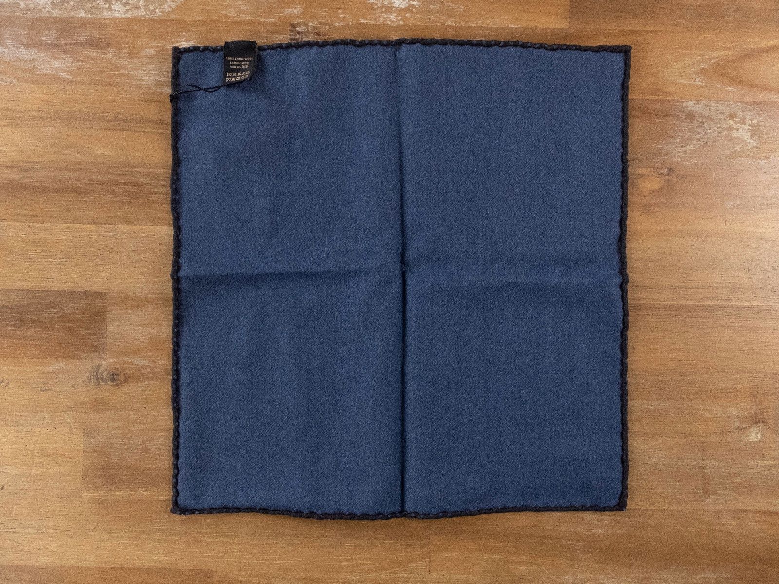 Corneliani CORNELIANI brown blue polka dots 2 sided wool pocket square Size ONE SIZE - 4 Thumbnail