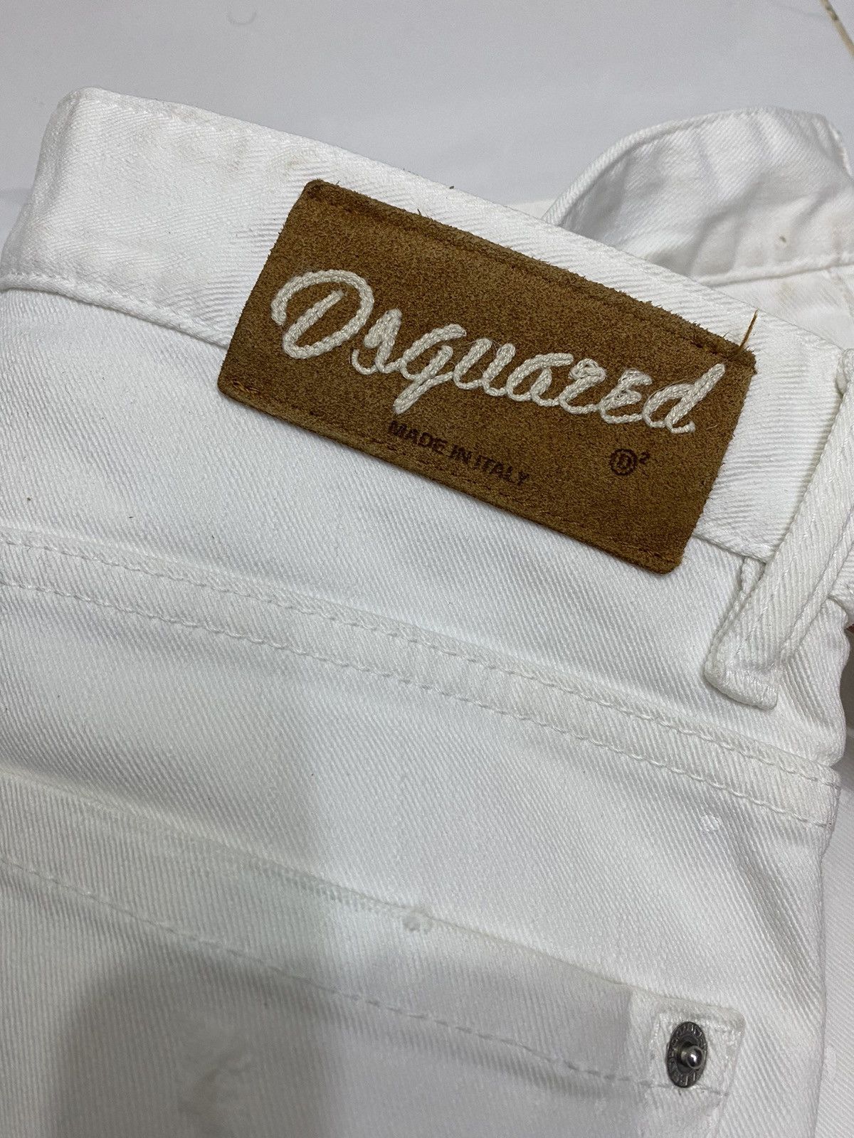 Dsquared2 🔥DSQUARED2 PAINT SPLATTER DISTRESS DENIM HELMUT LANG STYLE Size US 33 - 9 Thumbnail