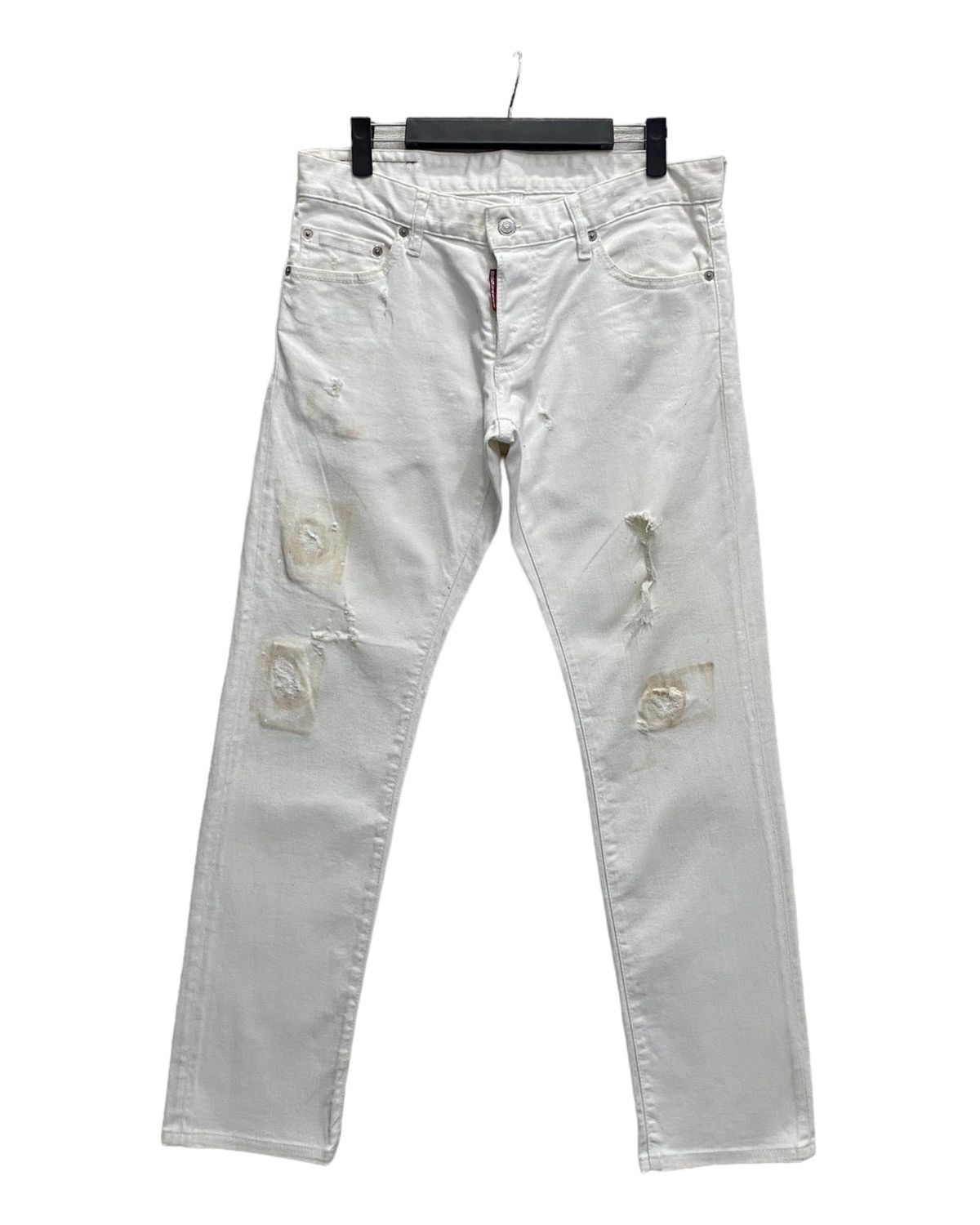Dsquared2 🔥DSQUARED2 PAINT SPLATTER DISTRESS DENIM HELMUT LANG STYLE Size US 33 - 1 Thumbnail