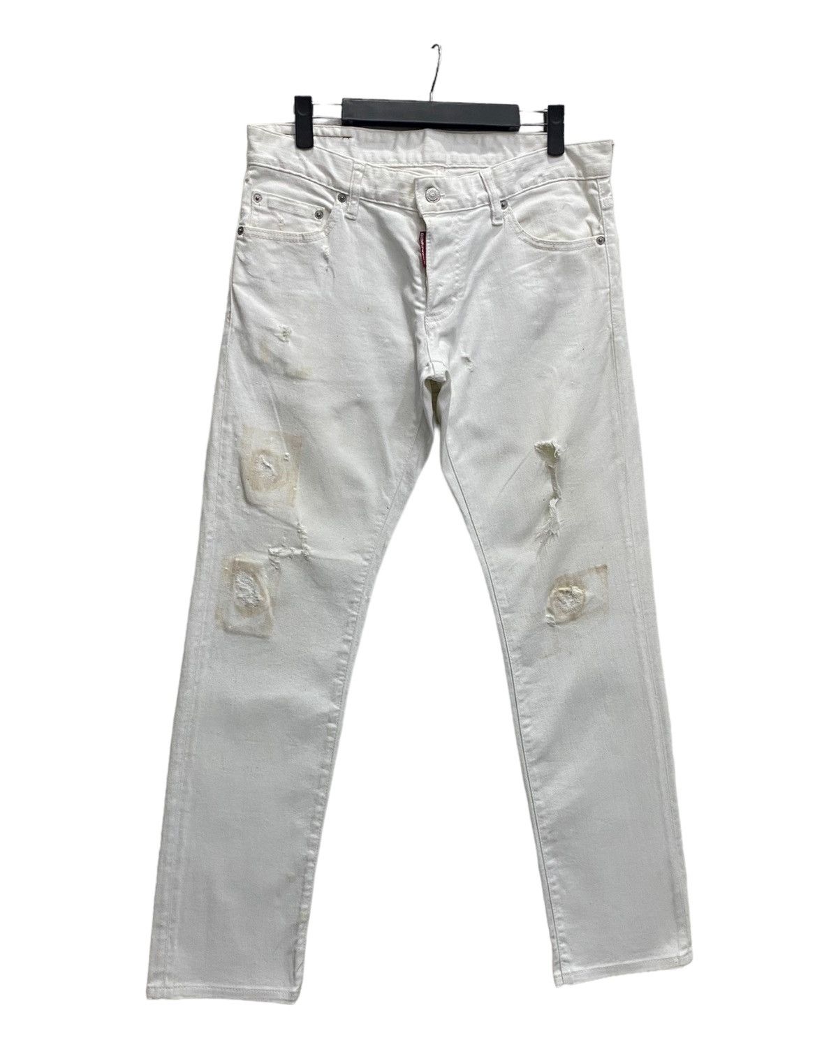 Dsquared2 🔥DSQUARED2 PAINT SPLATTER DISTRESS DENIM HELMUT LANG STYLE Size US 33 - 2 Thumbnail