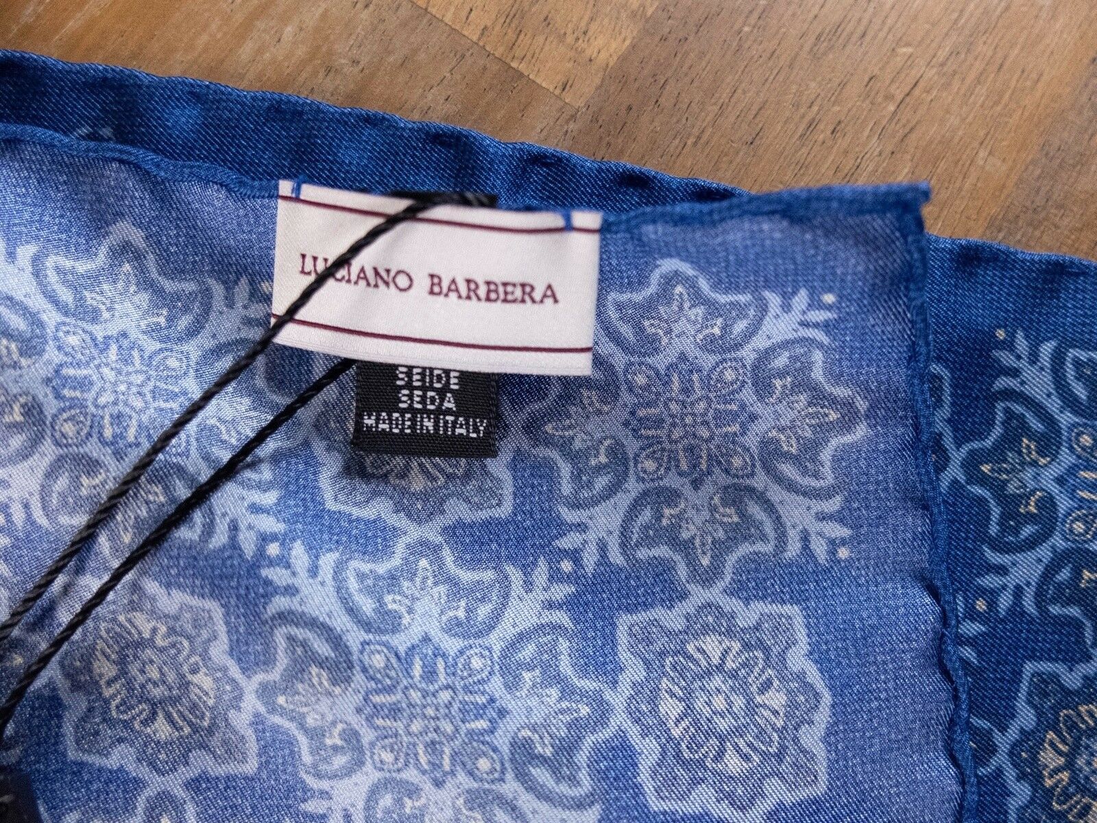 Luciano Barbera LUCIANO BARBERA blue silk pocket square authentic Size ONE SIZE - 3 Thumbnail