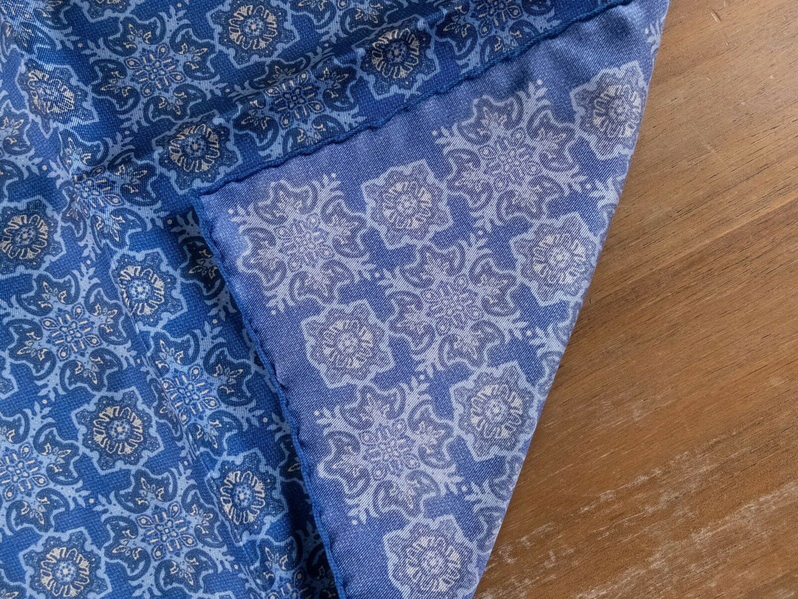 Luciano Barbera LUCIANO BARBERA blue silk pocket square authentic Size ONE SIZE - 2 Thumbnail
