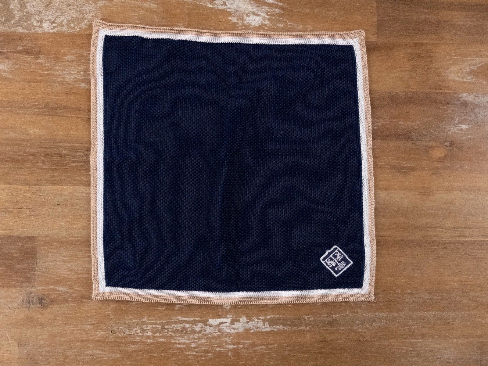 Corneliani CORNELIANI navy blue knitted pocket square authentic Size ONE SIZE - 1 Thumbnail