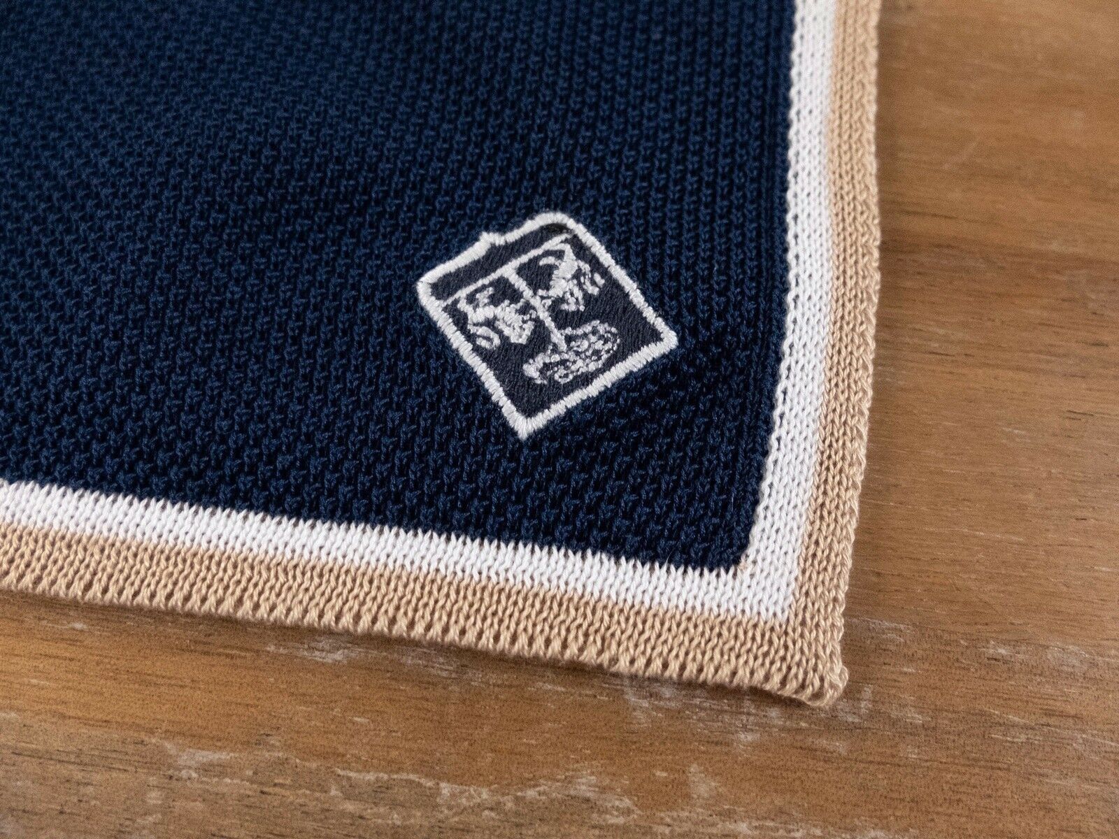 Corneliani CORNELIANI navy blue knitted pocket square authentic Size ONE SIZE - 2 Thumbnail