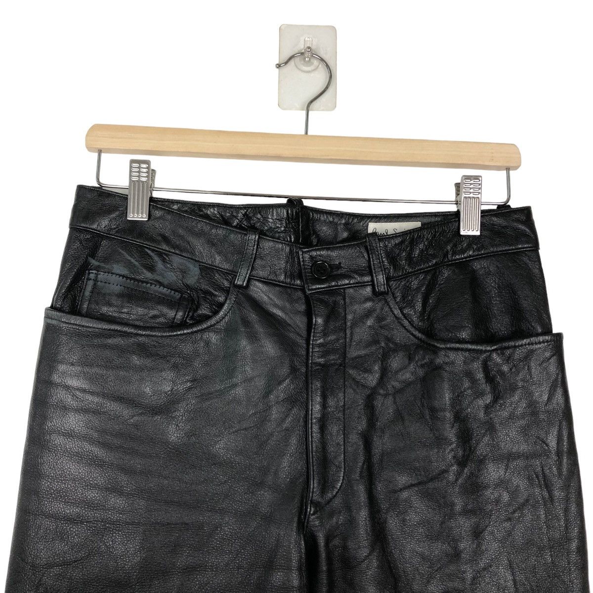 Japanese Brand 🔥VERY RARE SOFT LEATHER PANTS PAUL SMITH JAPAN MADE Size US 30 / EU 46 - 11 Thumbnail