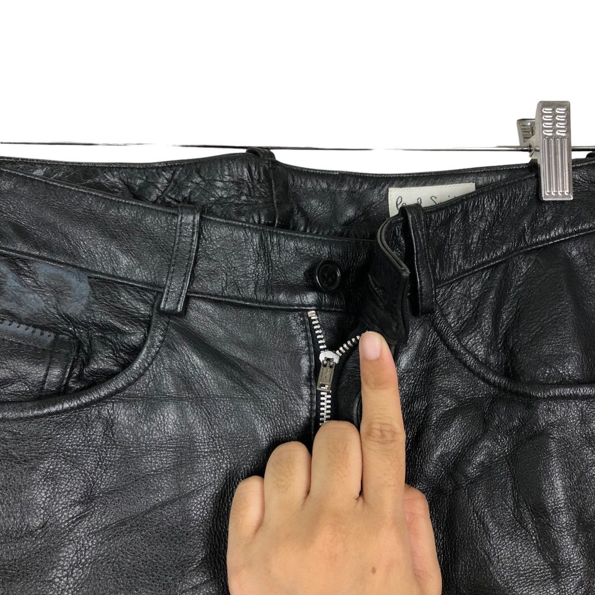 Japanese Brand 🔥VERY RARE SOFT LEATHER PANTS PAUL SMITH JAPAN MADE Size US 30 / EU 46 - 9 Thumbnail