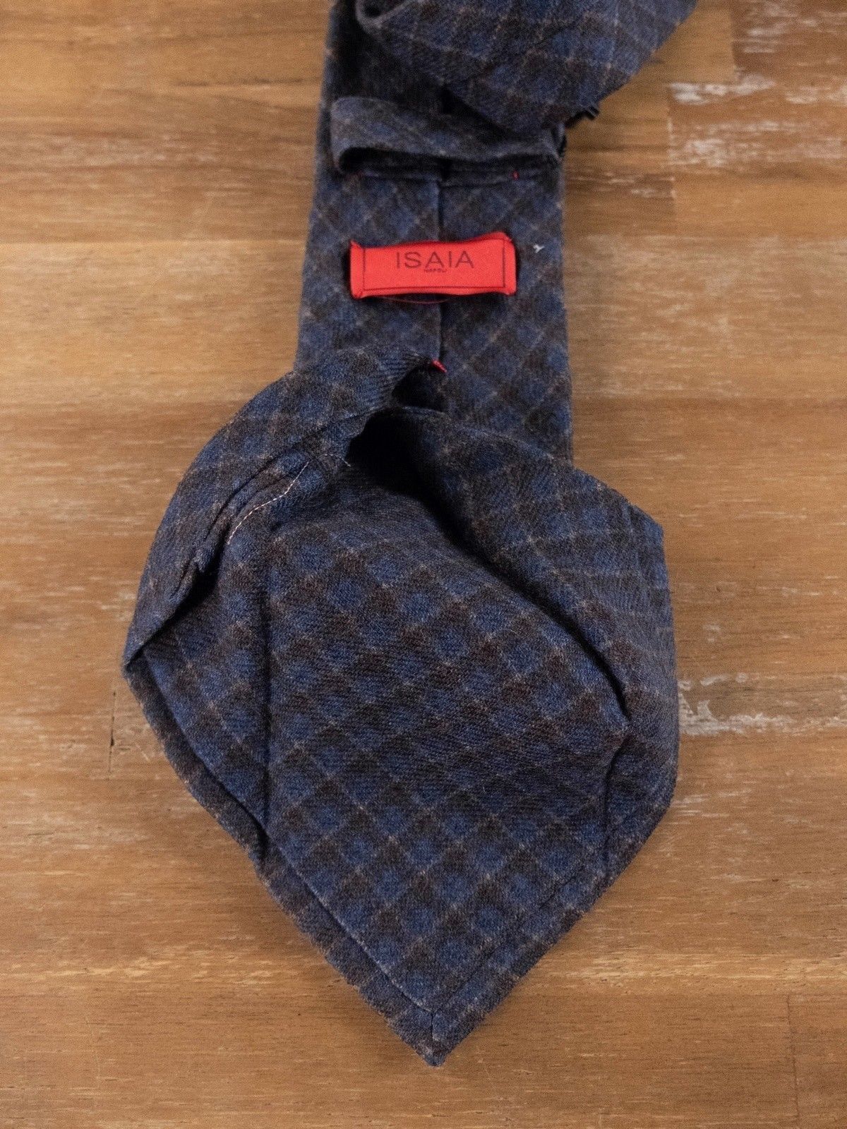 Isaia ISAIA Napoli 100% wool plaid tie authentic Size ONE SIZE - 4 Thumbnail