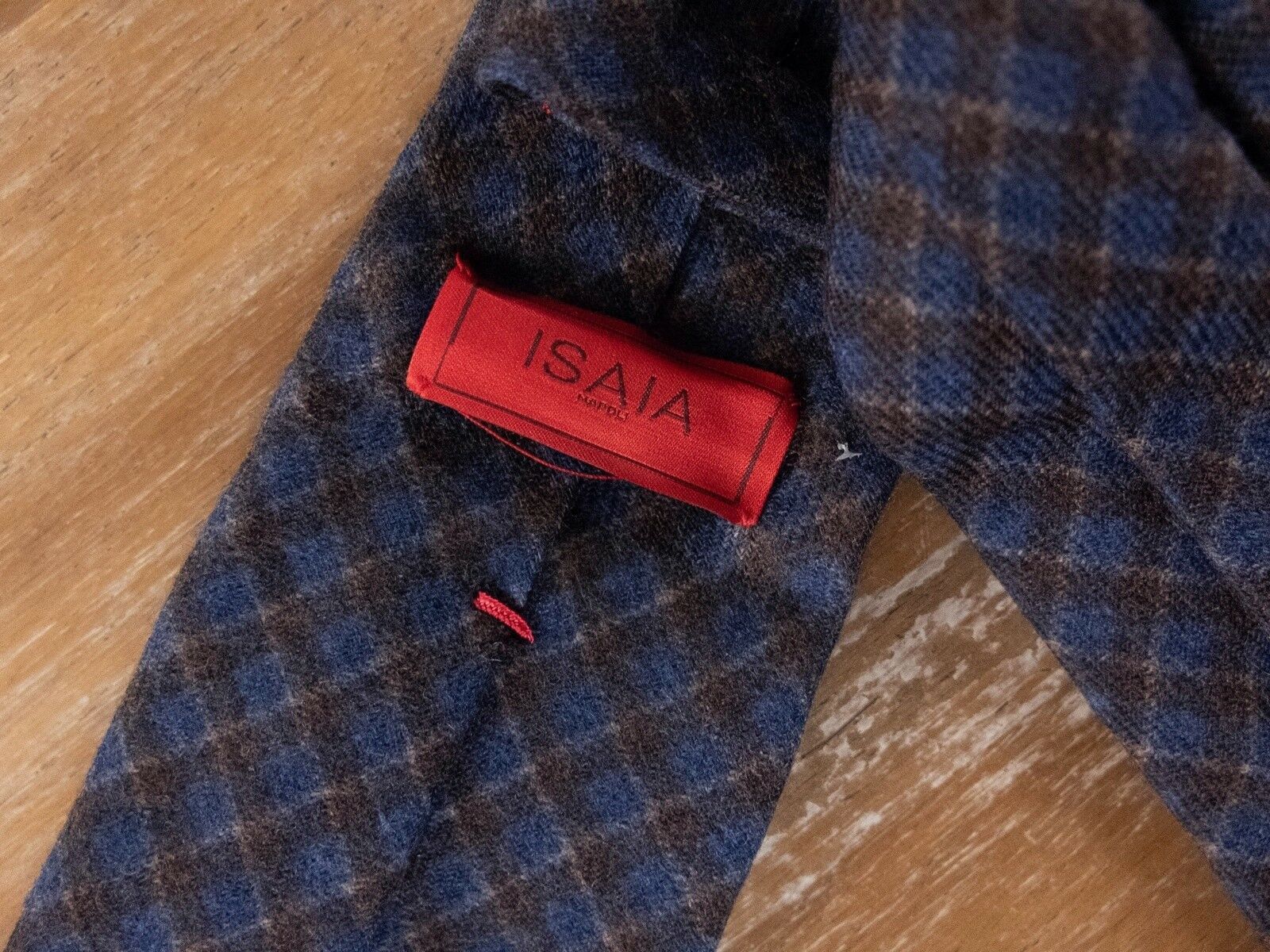 Isaia ISAIA Napoli 100% wool plaid tie authentic Size ONE SIZE - 3 Thumbnail