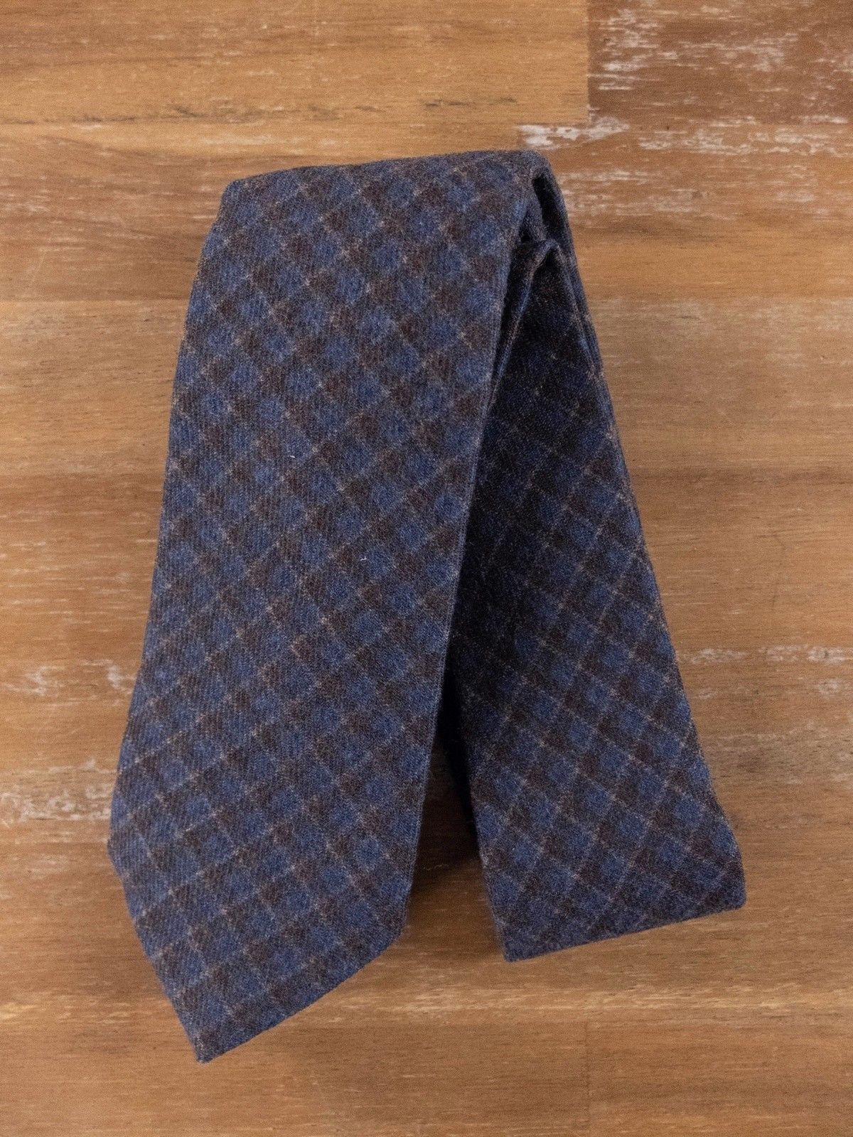 Isaia ISAIA Napoli 100% wool plaid tie authentic Size ONE SIZE - 1 Thumbnail