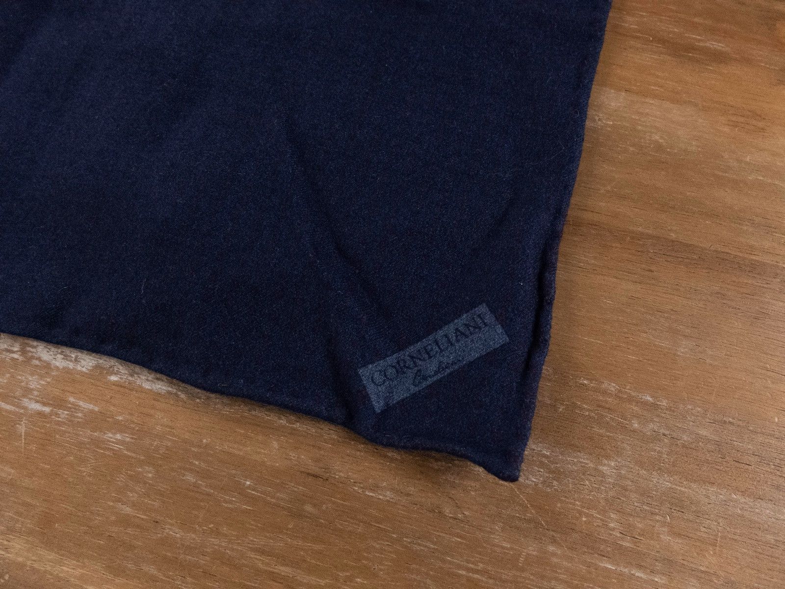 Corneliani CORNELIANI blue burgundy reversible wool pocket square Size ONE SIZE - 2 Thumbnail