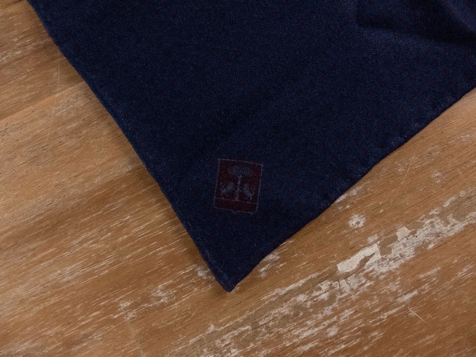 Corneliani CORNELIANI blue burgundy reversible wool pocket square Size ONE SIZE - 3 Thumbnail