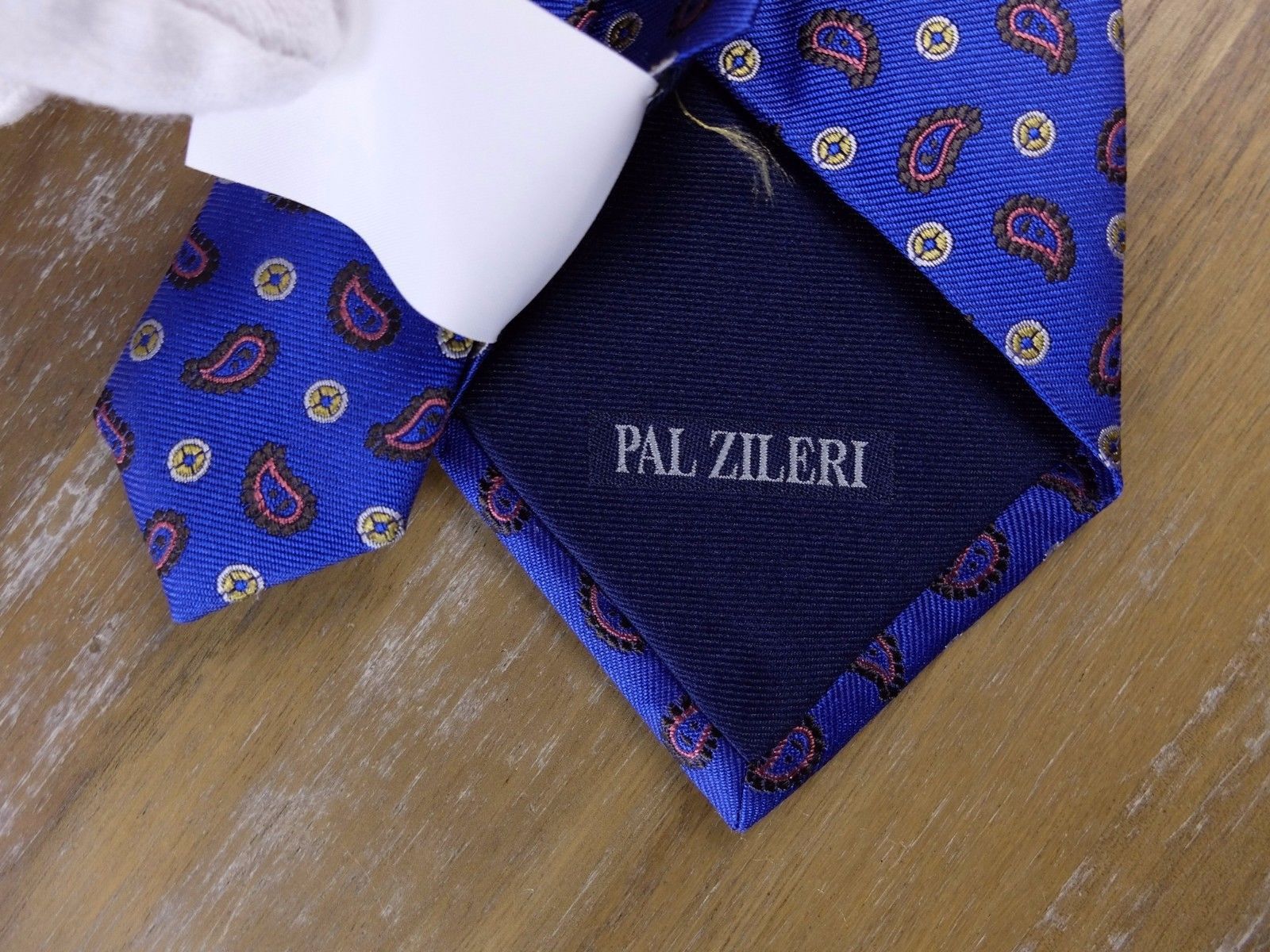 Pal Zileri PAL ZILERI blue paisley motif silk tie authentic NWT Italy Size ONE SIZE - 3 Thumbnail