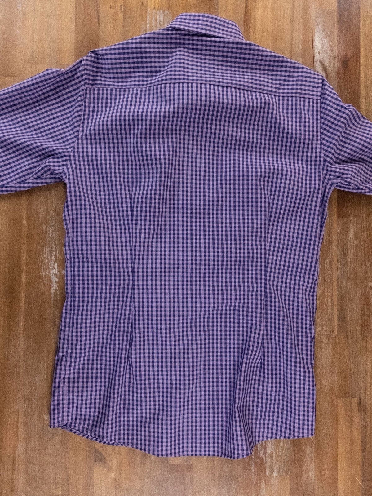 Eton ETON of Sweden purple slim fit plaid check shirt 40 / 15.75 Size US M / EU 48-50 / 2 - 6 Thumbnail