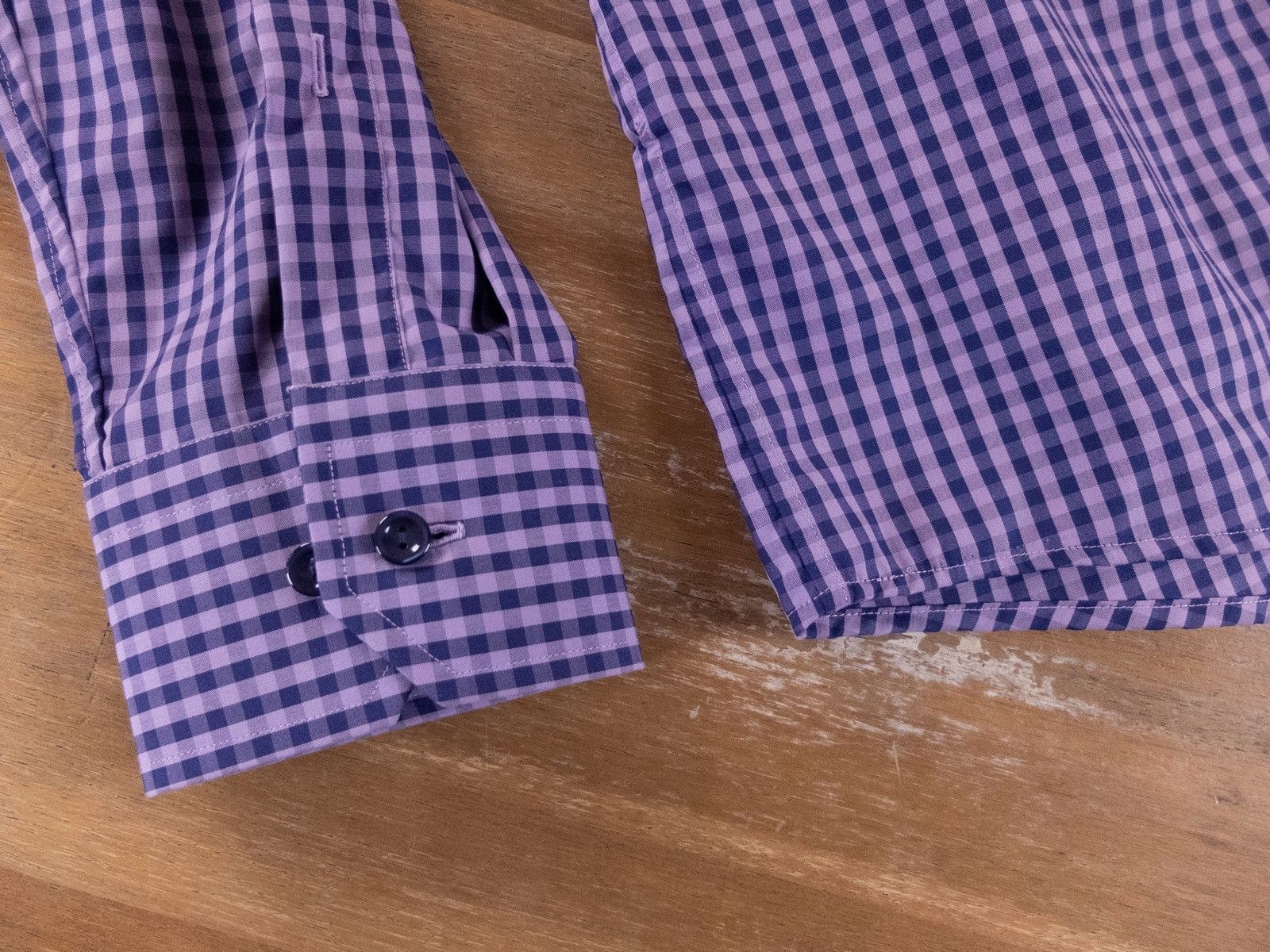 Eton ETON of Sweden purple slim fit plaid check shirt 40 / 15.75 Size US M / EU 48-50 / 2 - 4 Thumbnail