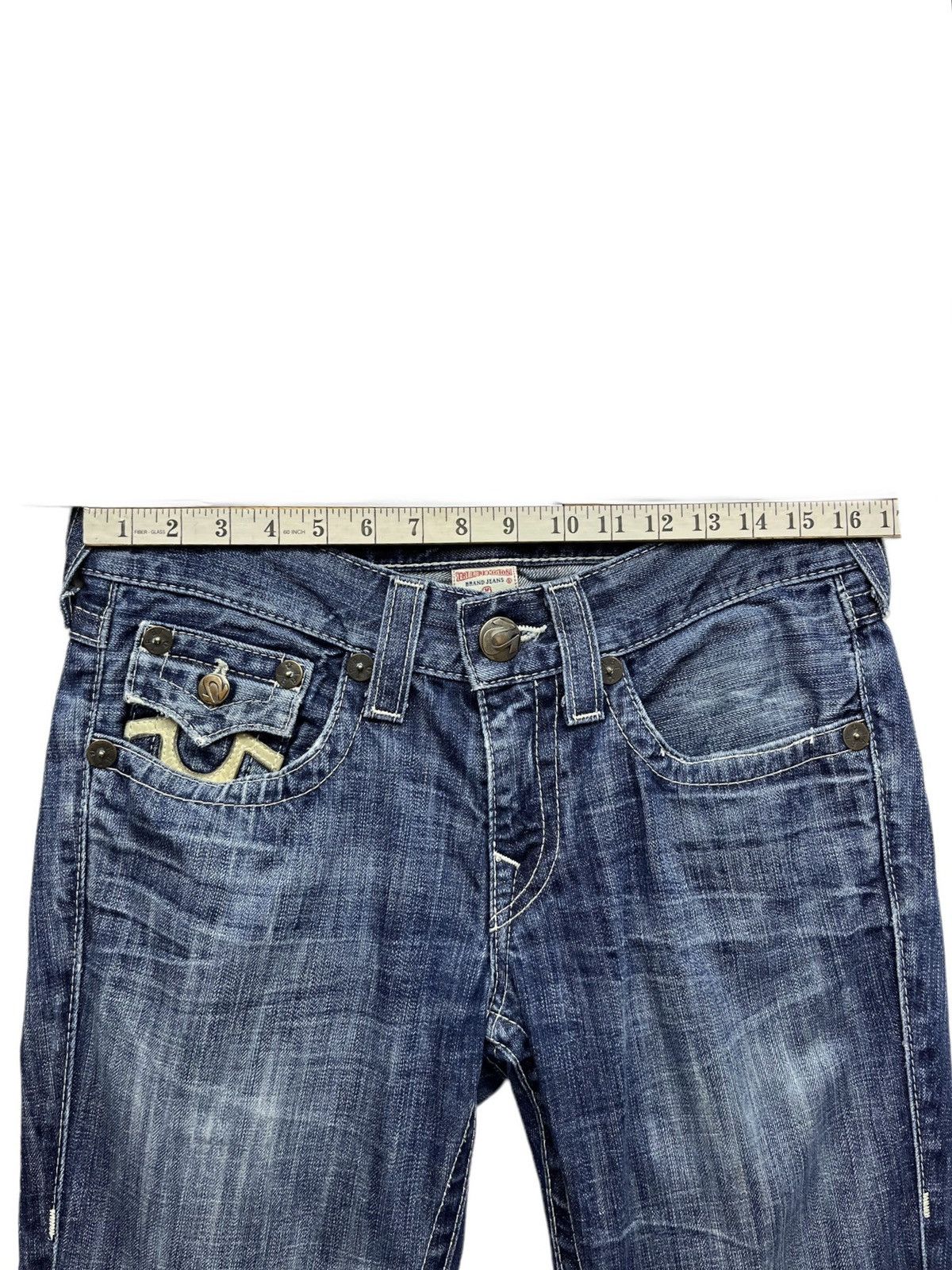 Vintage Vintage FLARE BILLY Leather Logo Evisu Style Size US 32 / EU 48 - 15 Thumbnail