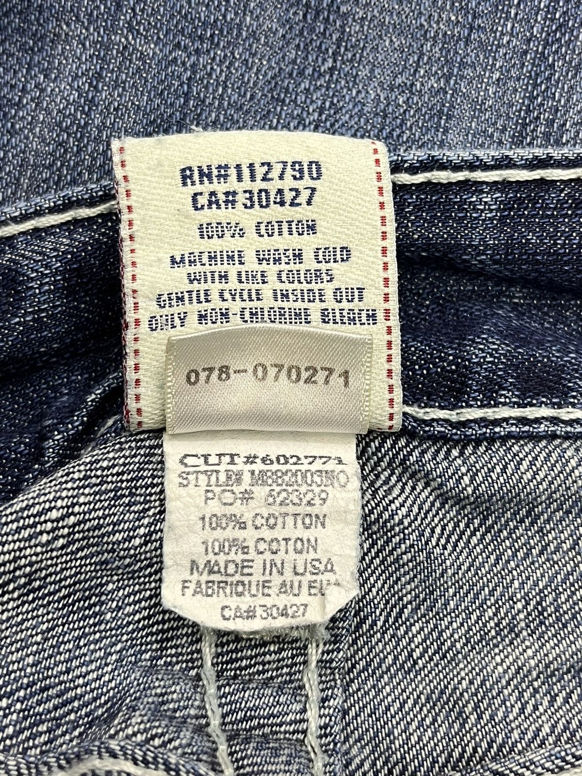 Vintage Vintage FLARE BILLY Leather Logo Evisu Style Size US 32 / EU 48 - 14 Thumbnail