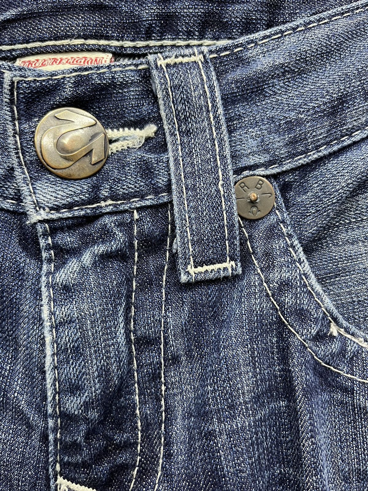 Vintage Vintage FLARE BILLY Leather Logo Evisu Style Size US 32 / EU 48 - 9 Thumbnail