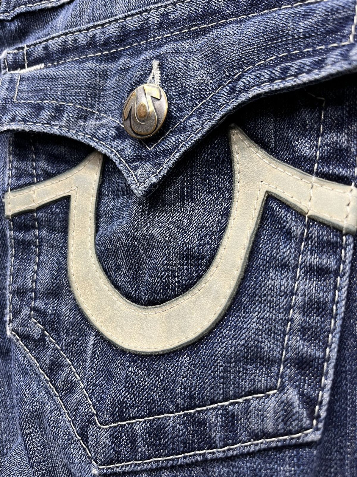 Vintage Vintage FLARE BILLY Leather Logo Evisu Style Size US 32 / EU 48 - 5 Thumbnail
