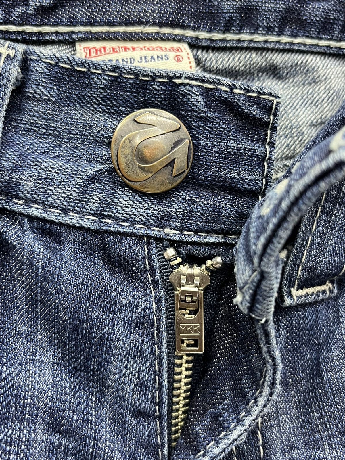Vintage Vintage FLARE BILLY Leather Logo Evisu Style Size US 32 / EU 48 - 11 Thumbnail