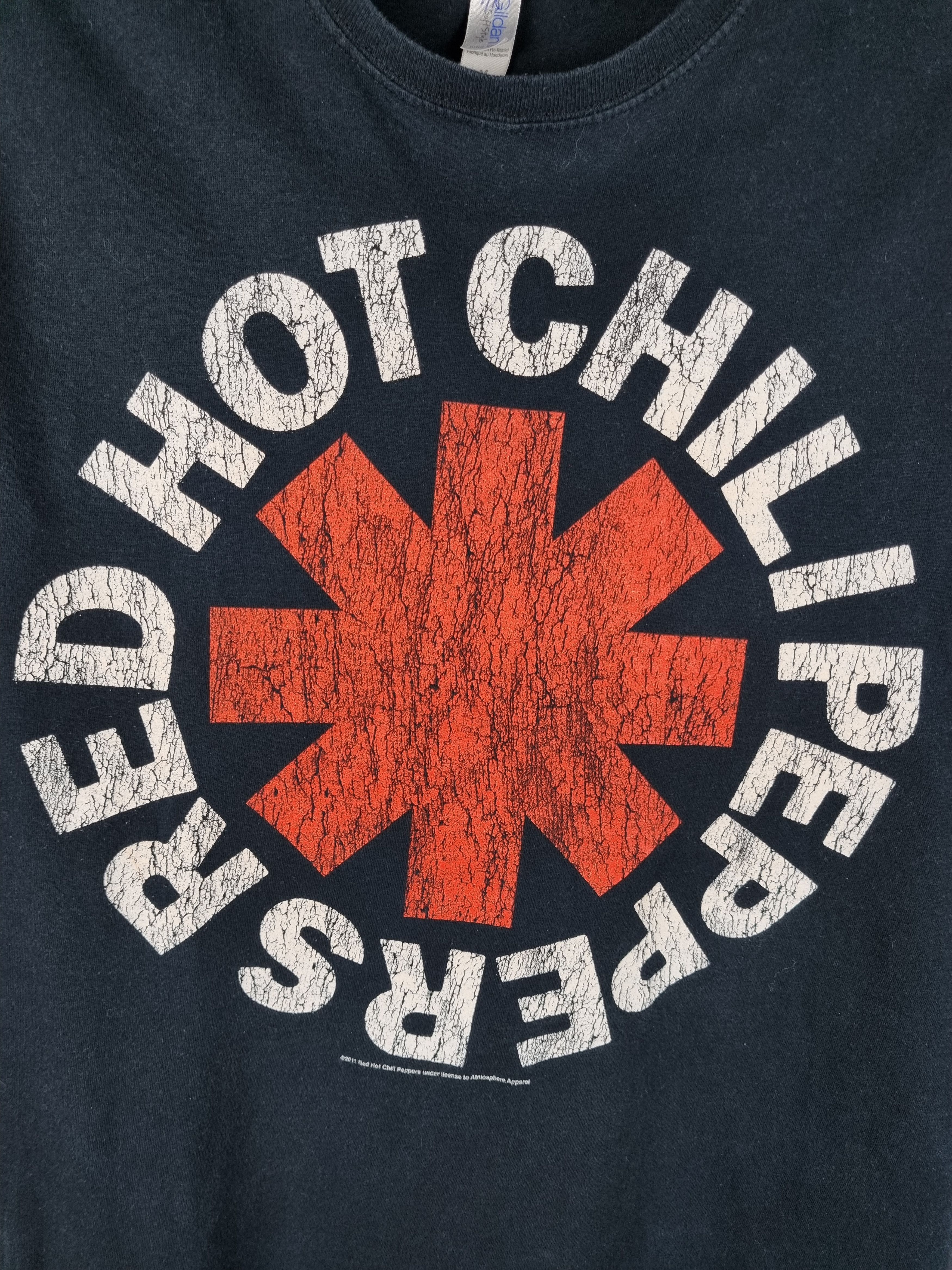 Band Tees 2011 RED HOT CHILLI PEPPERS Logo Tee shirt Size US M / EU 48-50 / 2 - 5 Thumbnail