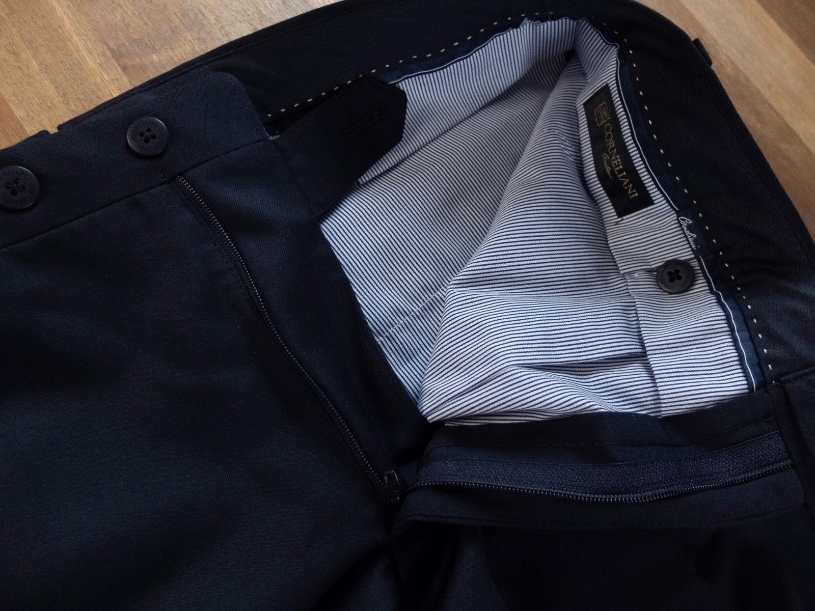 Corneliani CORNELIANI navy blue wool pants trousers Size 32 US / 48 EU Size US 32 / EU 48 - 4 Thumbnail