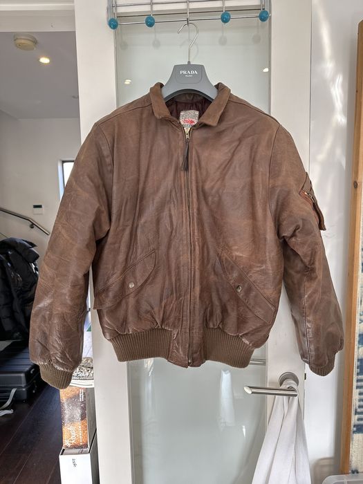 Marithe Francois Girbaud Millesimes Leather Bomber Jacket | Grailed