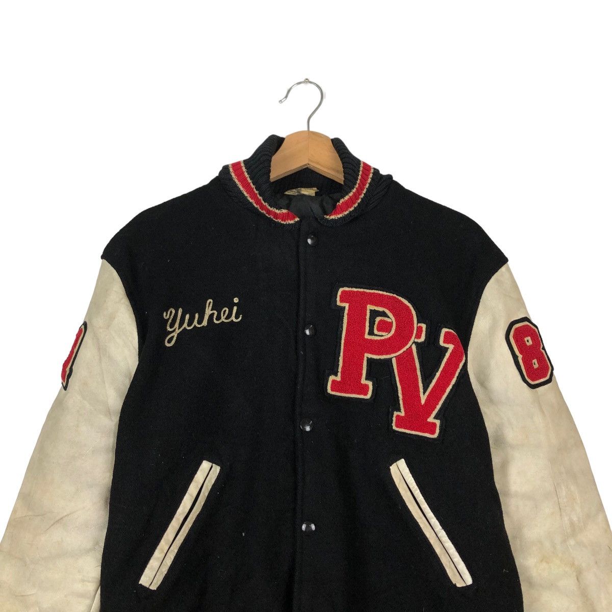 Skookum VINTAGE 60’s SKOOKUM LETTERMAN LEATHER WOOL VARSITY JACKET Size US M / EU 48-50 / 2 - 2 Thumbnail