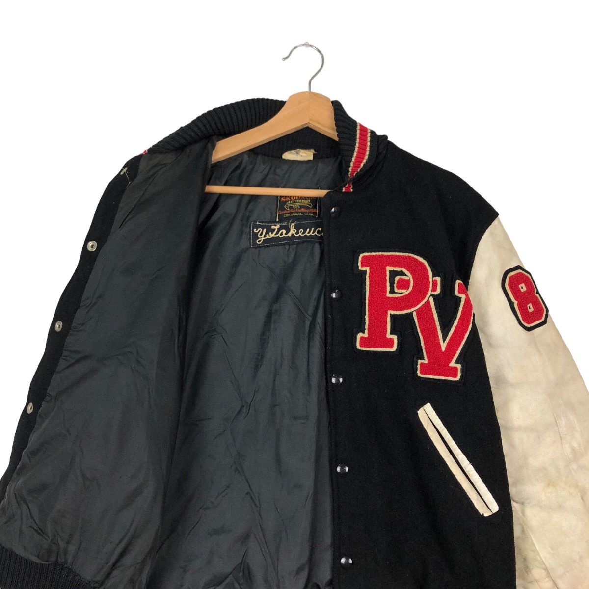 Skookum VINTAGE 60’s SKOOKUM LETTERMAN LEATHER WOOL VARSITY JACKET Size US M / EU 48-50 / 2 - 9 Thumbnail