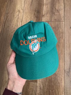 Vintage Miami Dolphins Reebok Fitted Hat Size 7 3/8 NFL Hat 