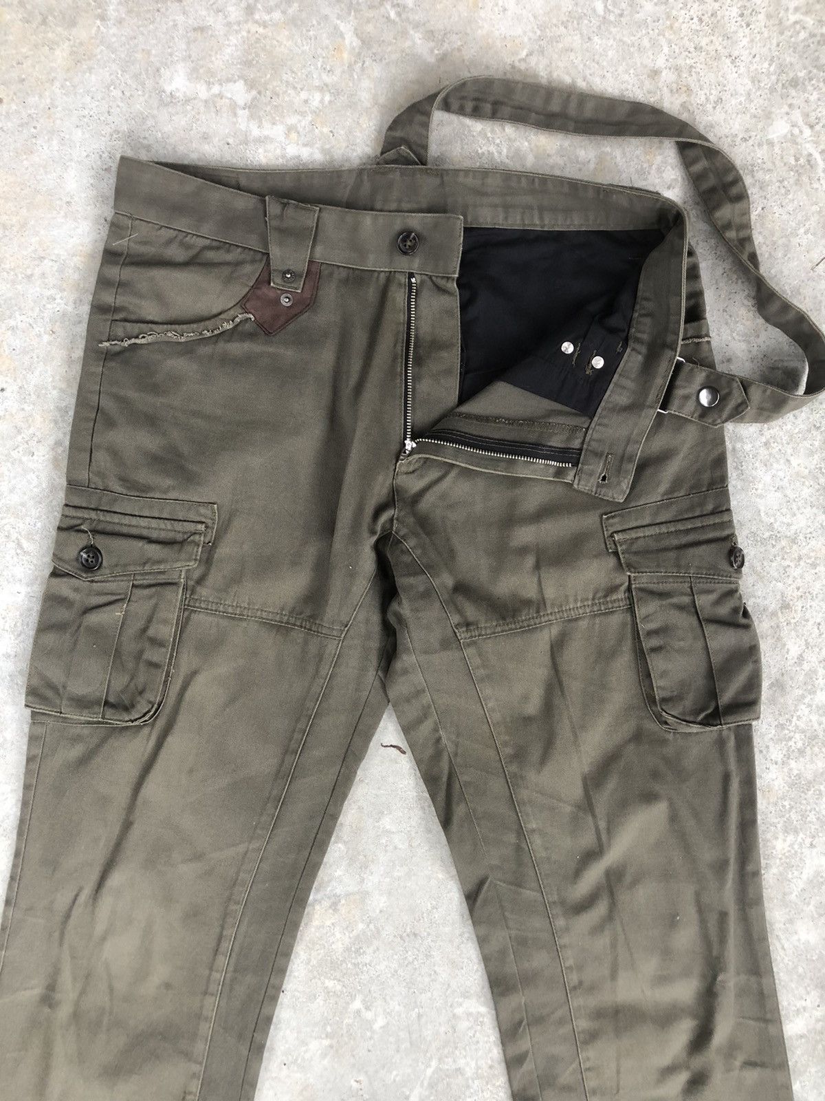 Seditionaries Rare PPFM x Narchy Denim Cargo Pants Tactical Multipocket Size US 33 - 3 Thumbnail