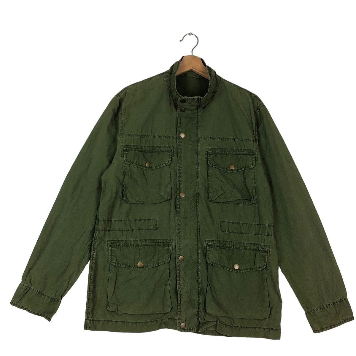 Japanese Brand VINTAGE CHORE JACKET GU JAPAN INSPIRED ISSEY MIYAKE JAPAN Size US L / EU 52-54 / 3 - 1 Thumbnail