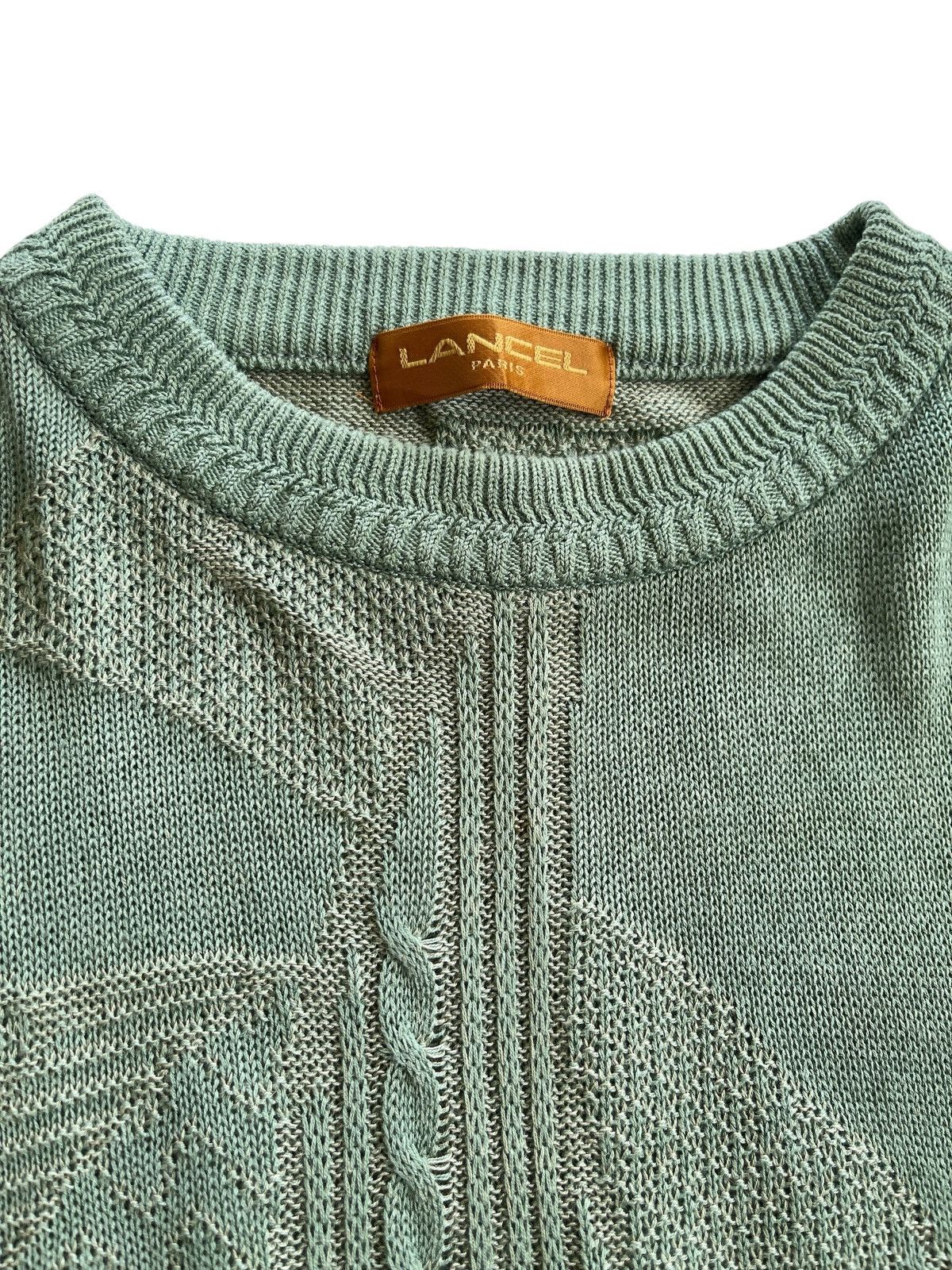 Lancel Vintage Lancel Abstract Linen Acrylic Knitted Sweater Size US L / EU 52-54 / 3 - 6 Thumbnail